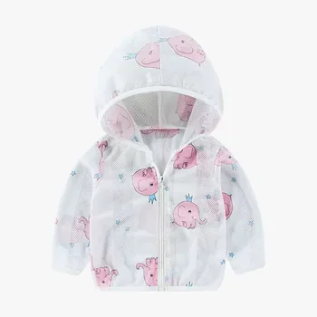 Kids Sunscreen Jacket 6 Children's Sunscreen Clothing Jacket Summer New Boys Little Girls Thin Coat Kids Outdoor Breathable Clothes 6