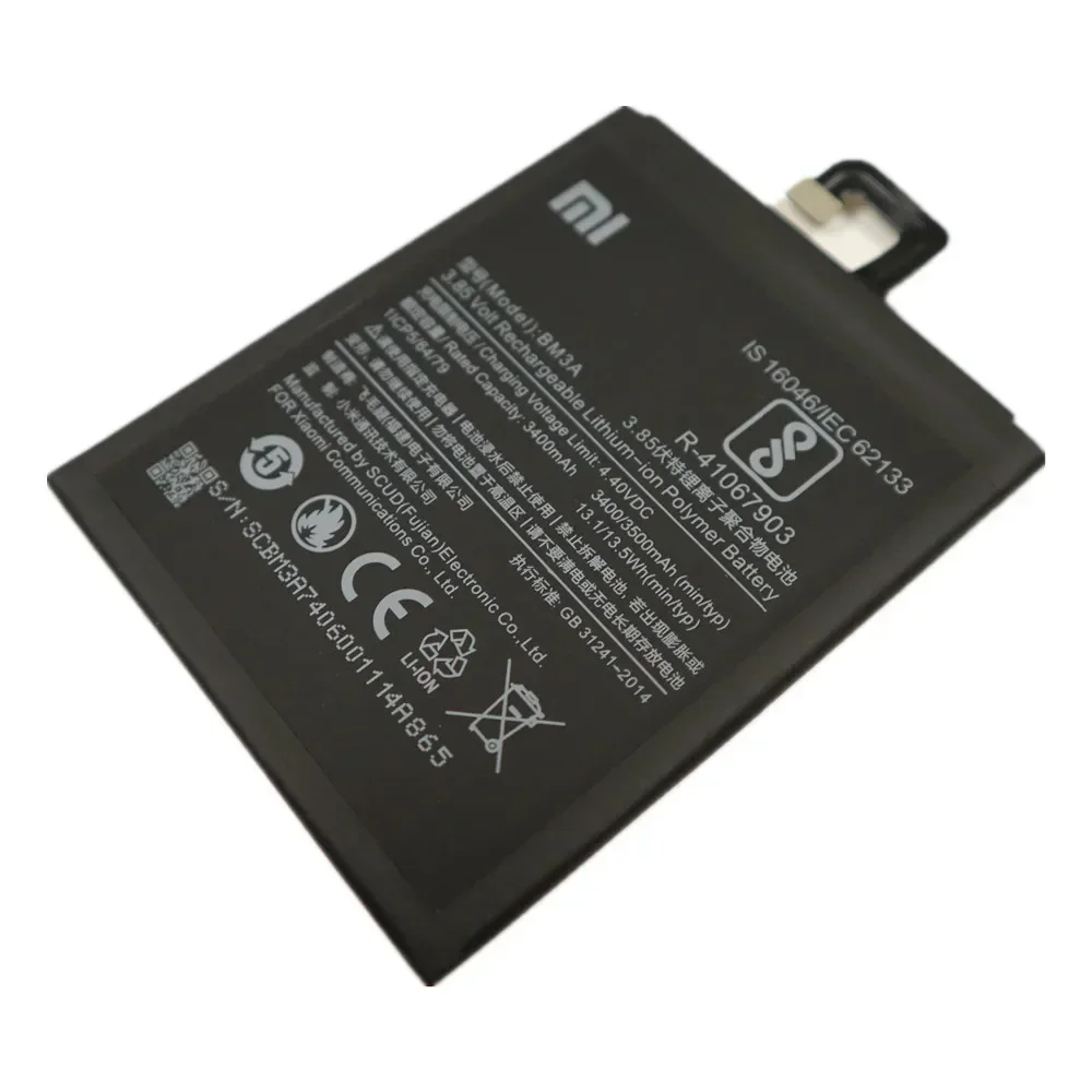 2025 Years BM3A Xiao mi Original Phone Battery 3400mAh For Xiaomi Mi Note 3 Note3 High Quality Replacement Battery Batteries