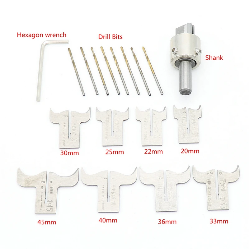 20-45MM Woodworking Round Bead Cutter Bead Drill Bit Buddha Bead Knife HSS Milling Cutter Woodworking Tool