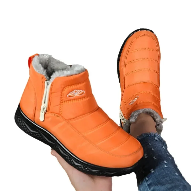 Cotton shoes for women in winter 2024 thick and warm snow boots plus size for women short boots for men fishing boots for warmth