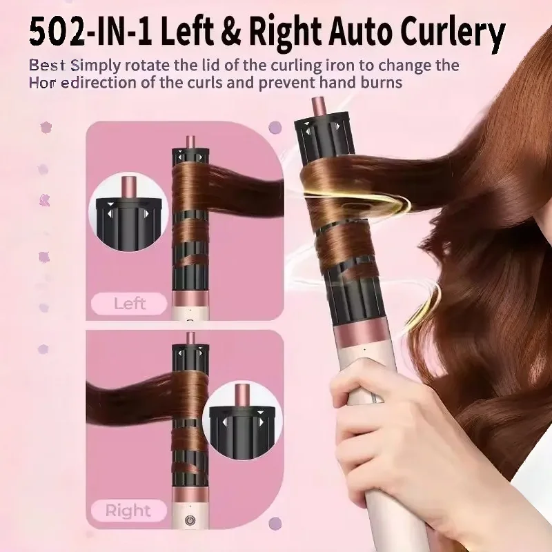 1700W Fast Dry Professional 6 in 1 Cold Hot Air Styling Brush Hair Dryer Curling Iron Straightener Flat Iron Voluminous Waves gallery 3
