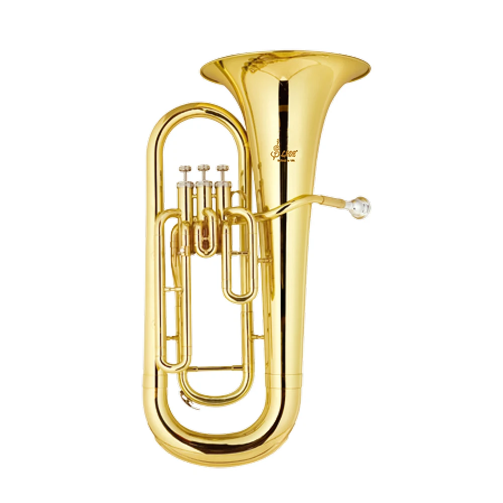 Factory Brass Instruments Bb Euphonium Hug Bugle 28cm Horn 3 4 Keys Pistons On The Bass Tuba