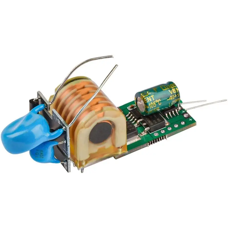 B76B High Voltage Drive Board 7.4V Boost 15KV Pulse for Arc Generator Module Coil Included Step-up Inverter Igniter