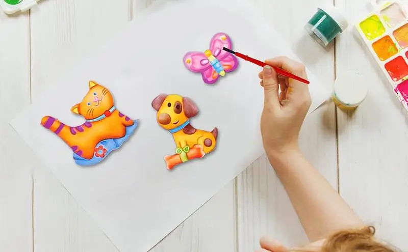 

Kids Painting Crafts Arts And Crafts Set Simple Plaster Casting Kit Plaster Mould Painting Toys Set Multi-use 3D Plaster