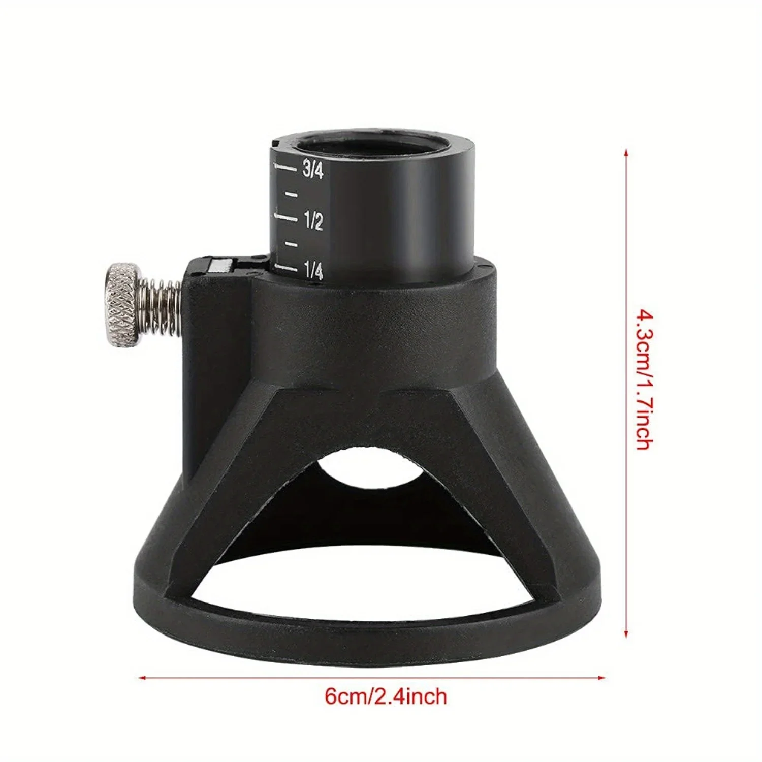 Versatile Drill & Grinder Locator - Durable Plastic, Fits M18*2mm Threads, Ideal for Electric Grinders & Rotary Tools