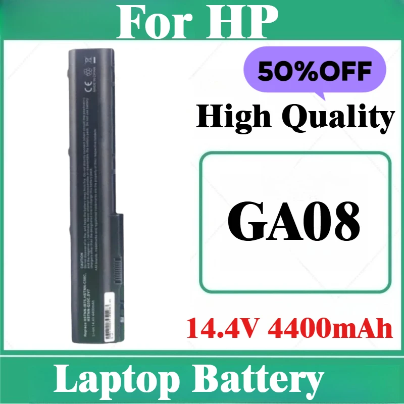 

Laptop Battery 14.4V 4400mAh GA08 for HP Pavilion DV7-1000 1100 1200 2000 2100 2200 DV8-1000 1100 1200 HDX18 New High Quality