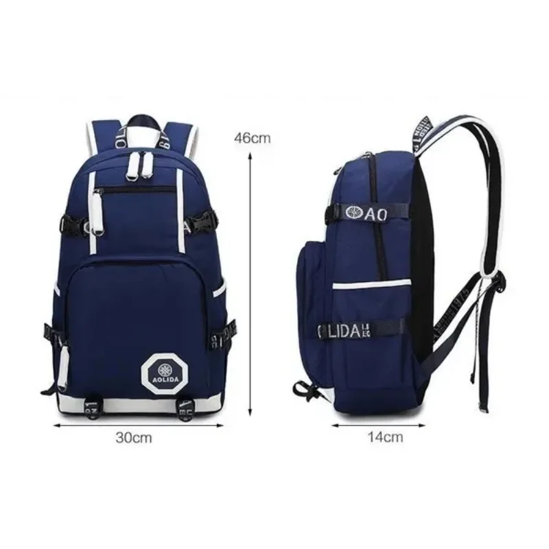2024 Anime Usa Movie Tv Fashion Bats Print Backpack Students Backpack Computer Bag Travel Bags Man Unisex Fashion Backpacks