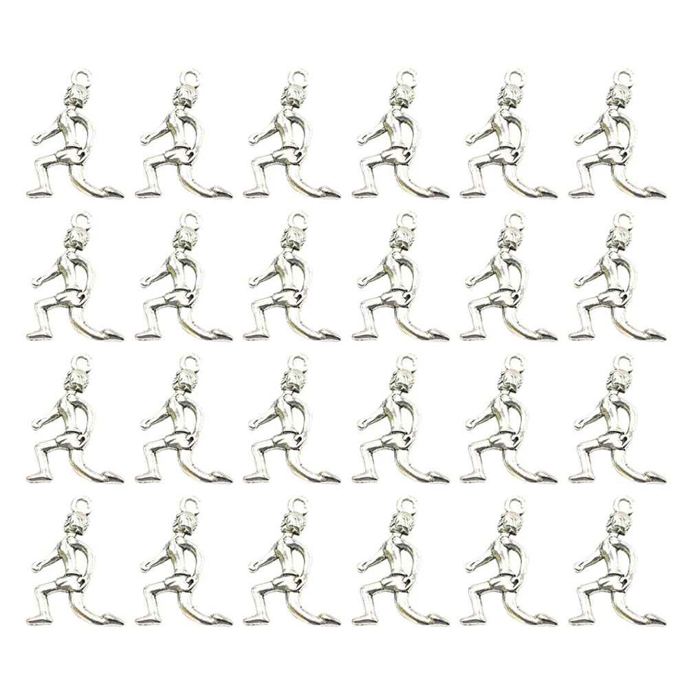 

30pcs Runner Pendant Alloy Charm Simple Stylish for Necklace Bracelet Earrings DIY Jewelry Making Accessories Pendant Set