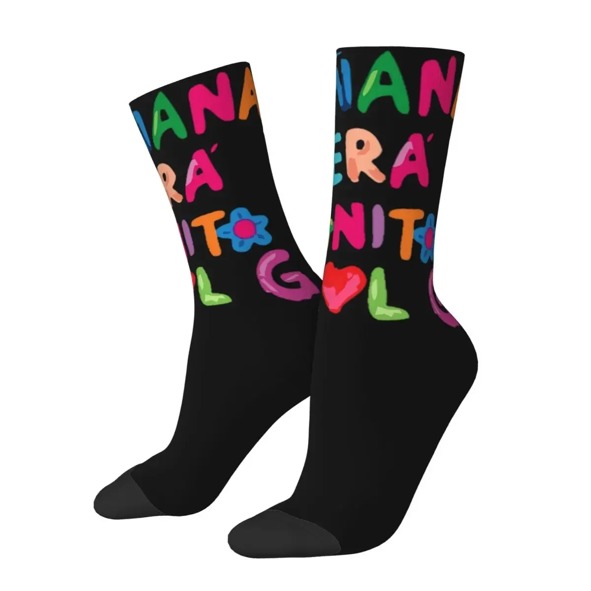 

Karol G Manana Sera Bonito Design Theme All Season Socks Accessories for Female Male Flexible Sock