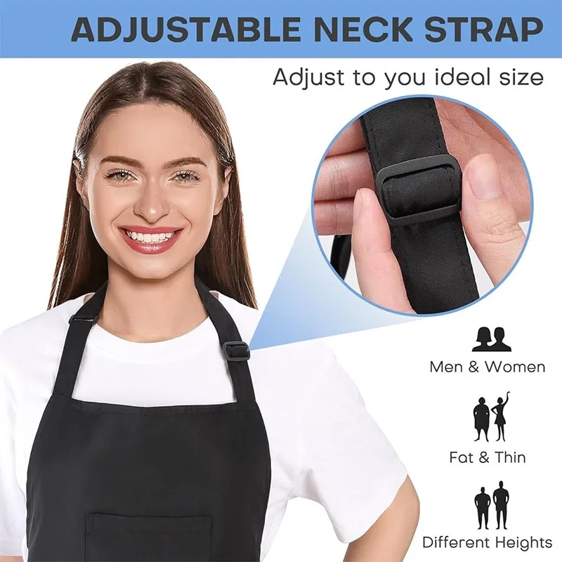 Neck-wrap apron for cooking in the kitchen, restaurant tea cup cover apron
