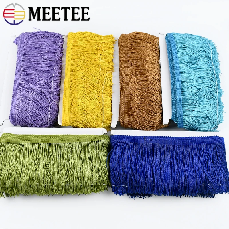 

5/10Meters 10cm Colored Fringe Tassels Lace Trim Decorative Trimmings Stitching Fringes Tassel for Curtain Sewing Accessories