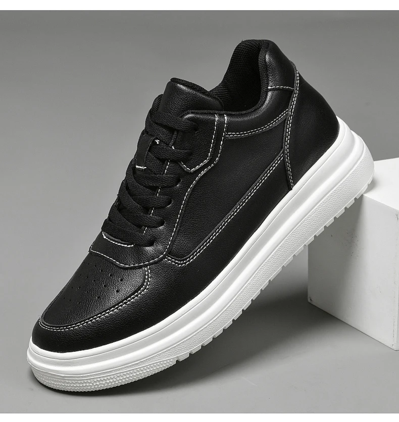 Hochwertige Herren-Sneaker, Elevator-Schuhe für Herren, modische Freizeitschuhe, bequeme Sportschuhe aus Leder, Höhenerhöhung 6/8/10 cm – Detail 27