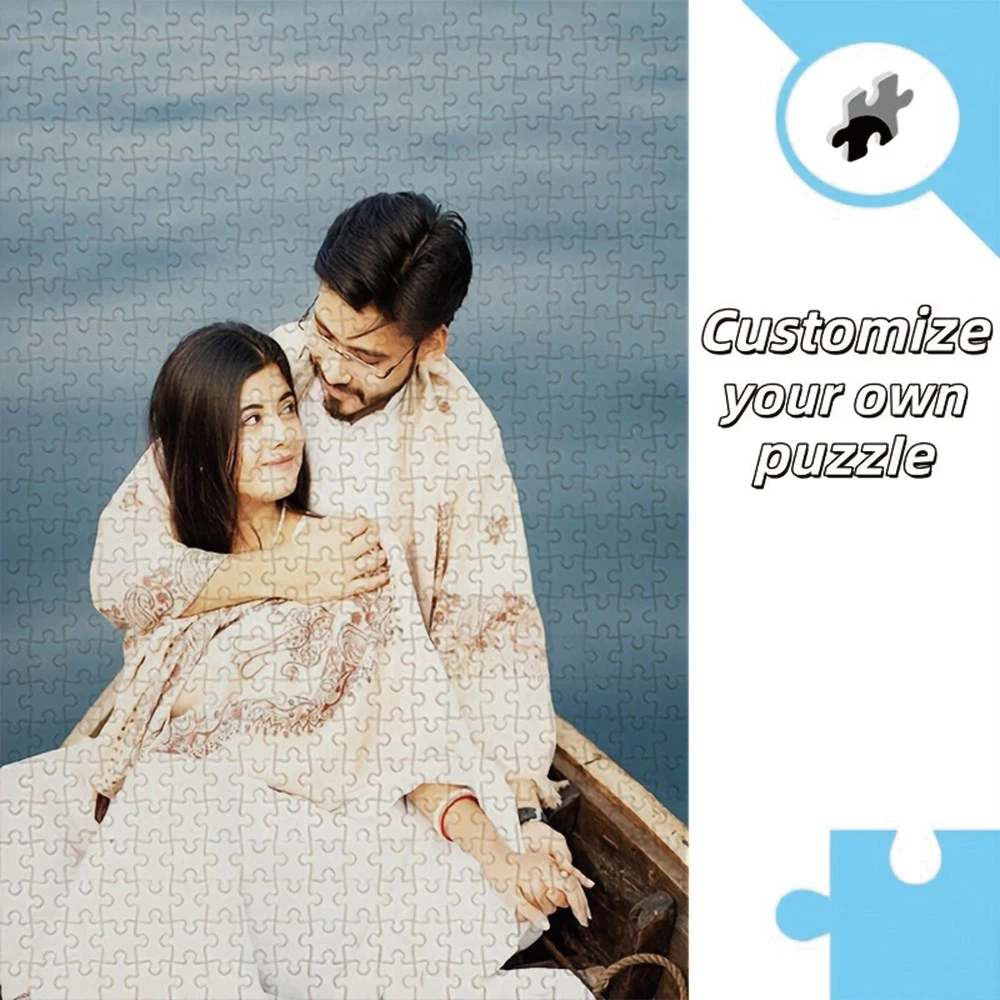 35/300/500/1065pcs Personalized Custom Photo Puzzle Couple Photos for Adults Family Gifts Kid Educational Toys