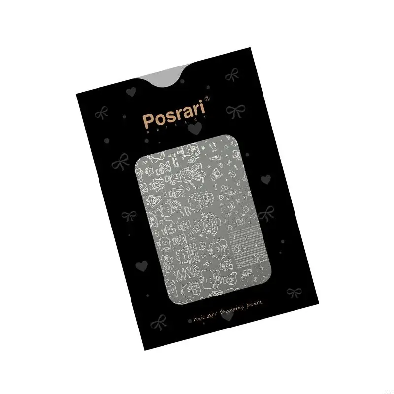 Multifunctional Stainless Steel Nails Transfer Plate Tool for Nails Art Stamping and Crafting Applications