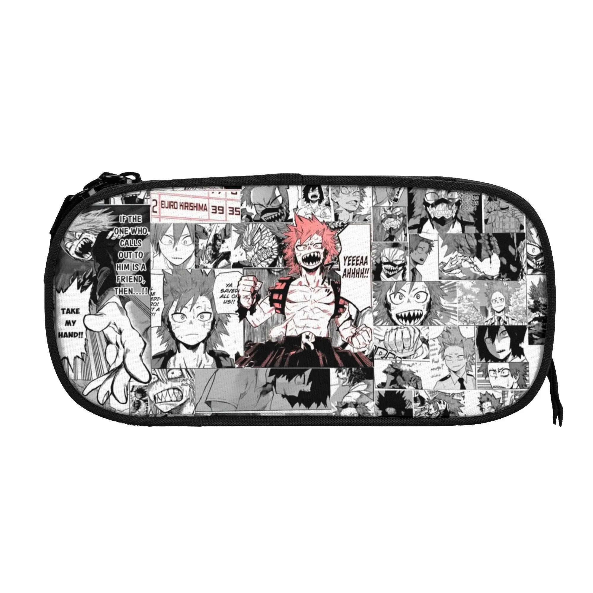 My Hero Academia Red Riot Manly-hearted Hero Pencil Case Fashion  Pen Bags for Student School Supplies Cosmetic Pencilcases