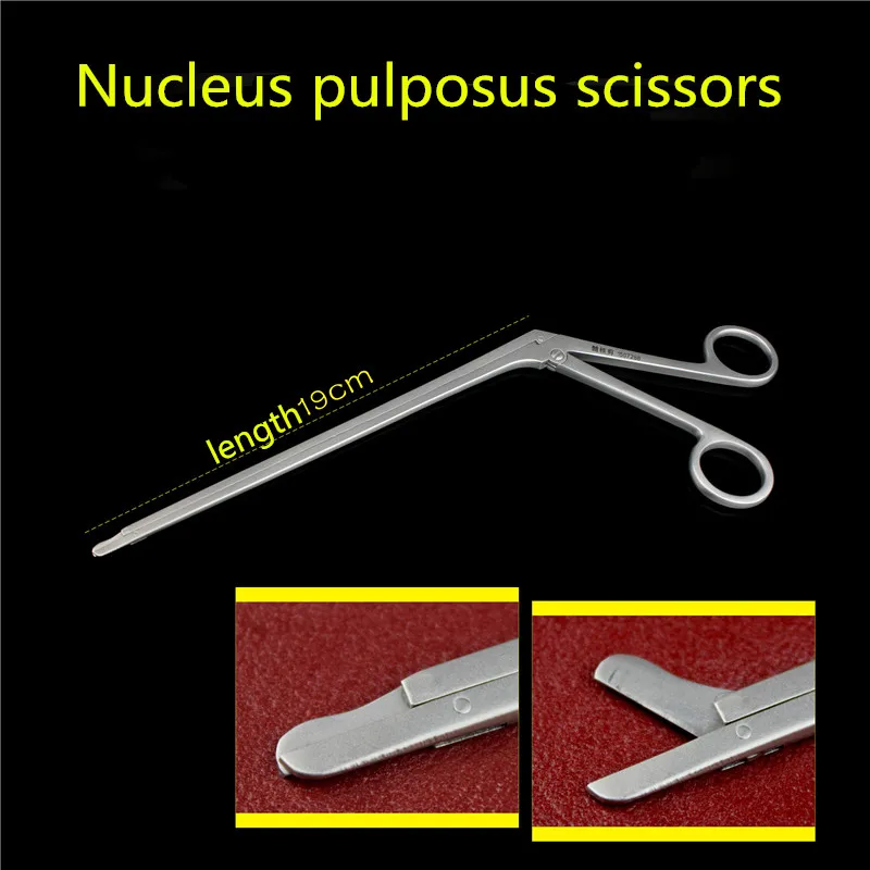 Orthopedic instrument medical nucleu pulposus scissor spine Vertebral minimally invasive bone biting gun type bone cutter forcep