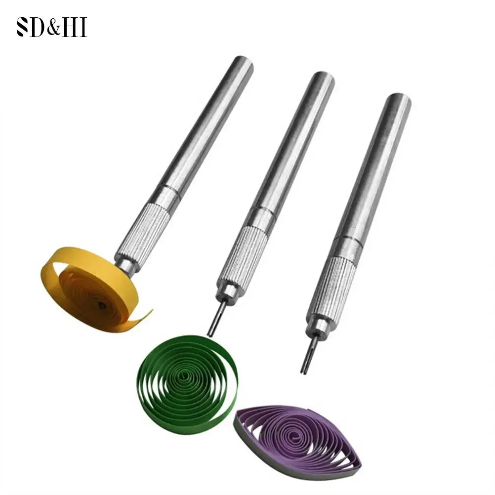 DIY Quilling Paper Metal Tool Handmade Paper Craft Slotted Paper Quilling Rolling Pen Scrapbooking Quilled Tools