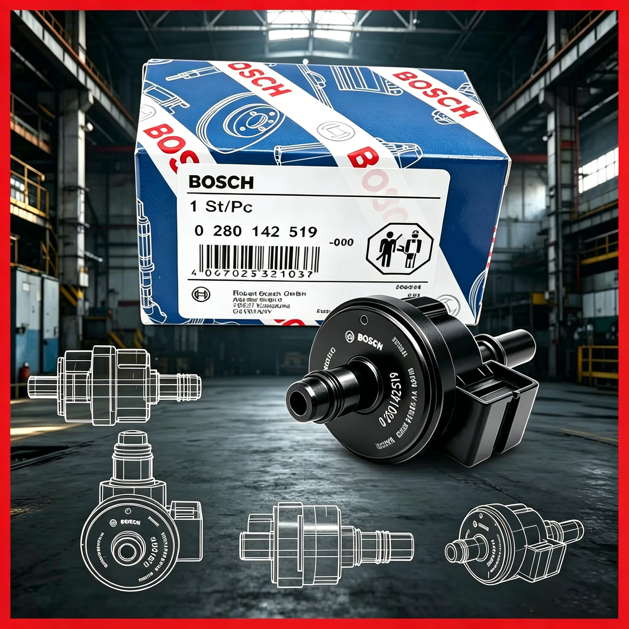 Válvula de purga del depósito de vapor 0280142519 CU5A-9G866-AA CU5A9G866AA para Ford Fusion Lincoln MKZ 2.0L 2013 2014 2015 2016