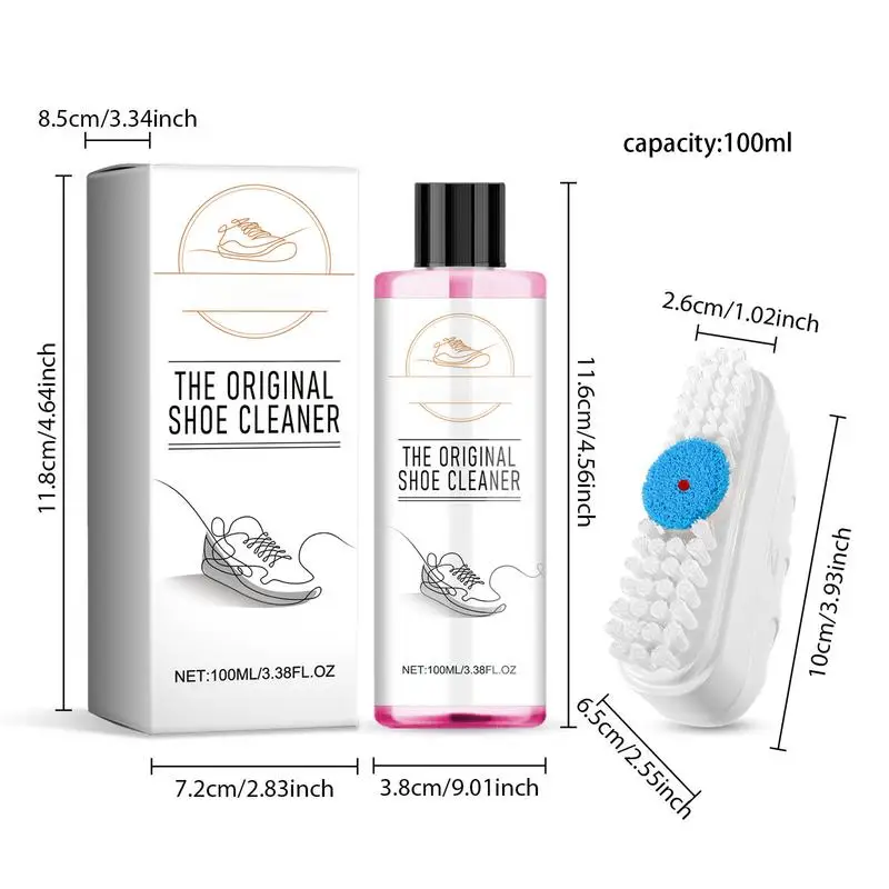 Shoe Whitener Whiten Refreshed Polish White Shoe Cleaning Foam White Shoes Cleaner Cleaning Tool Sneakers Care Shoe Cleaning Kit