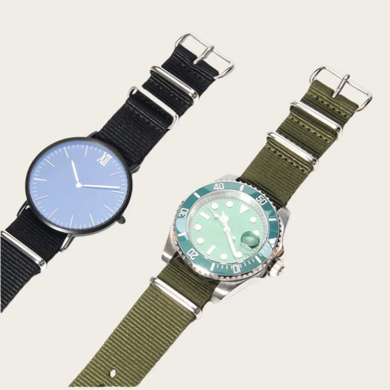 Nylon Watch Strap For Daniel Wellington Tissot Rolex Water Ghost Citizen Seiko Watchband 18mm 20mm 22mm Wristband Bracelet view 5