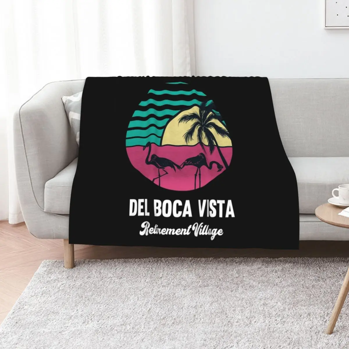Del Boca Vista Retirement Village Throw Blanket Flannel Fleece Soft Warm Throw Blanket