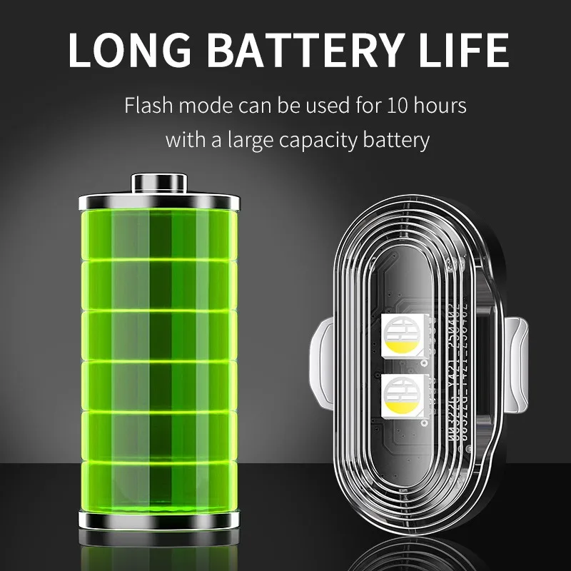 Bike Motorcycle Warn Lights Car LED RGB Strobe Light Car Bike Warning Light Wireless Remote Control Night Safety Warning Light