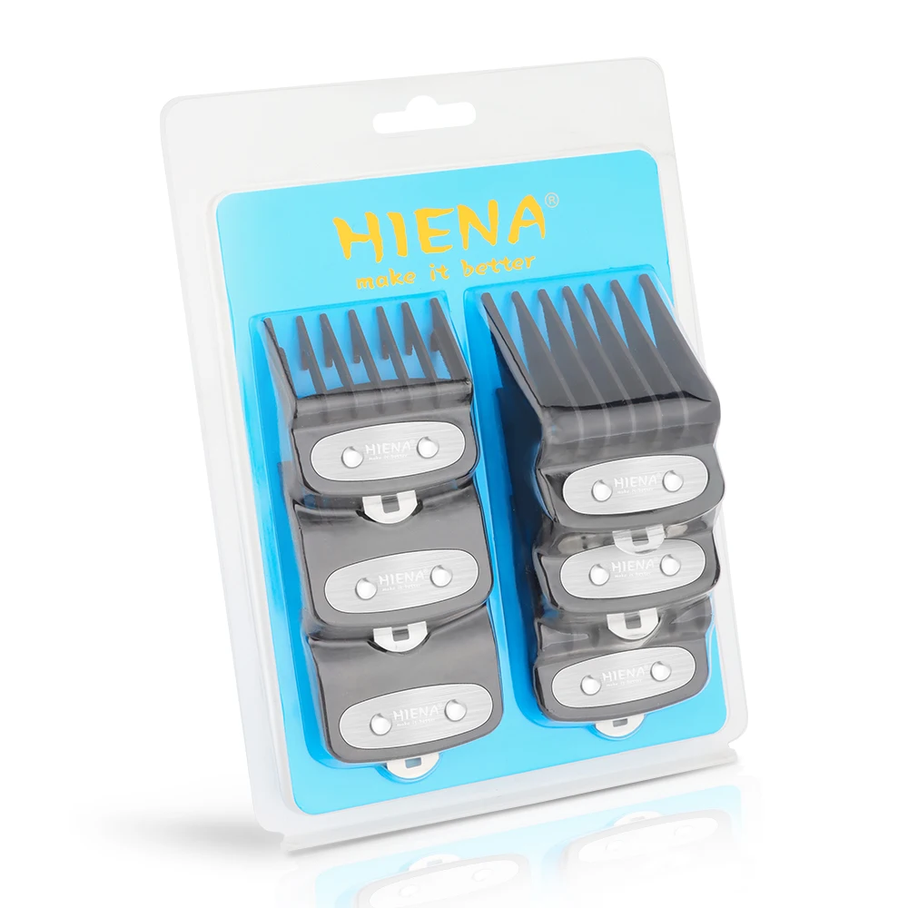 สีดําชุดหวีจํากัดผมClipper Guardsท่องเที่ยวหวีTrimmerจัดแต่งทรงผมเครื่องมือสิ่งที่แนบมาใช้งานร่วมกับ 1.5 มม.3 มม.4.5 มม.