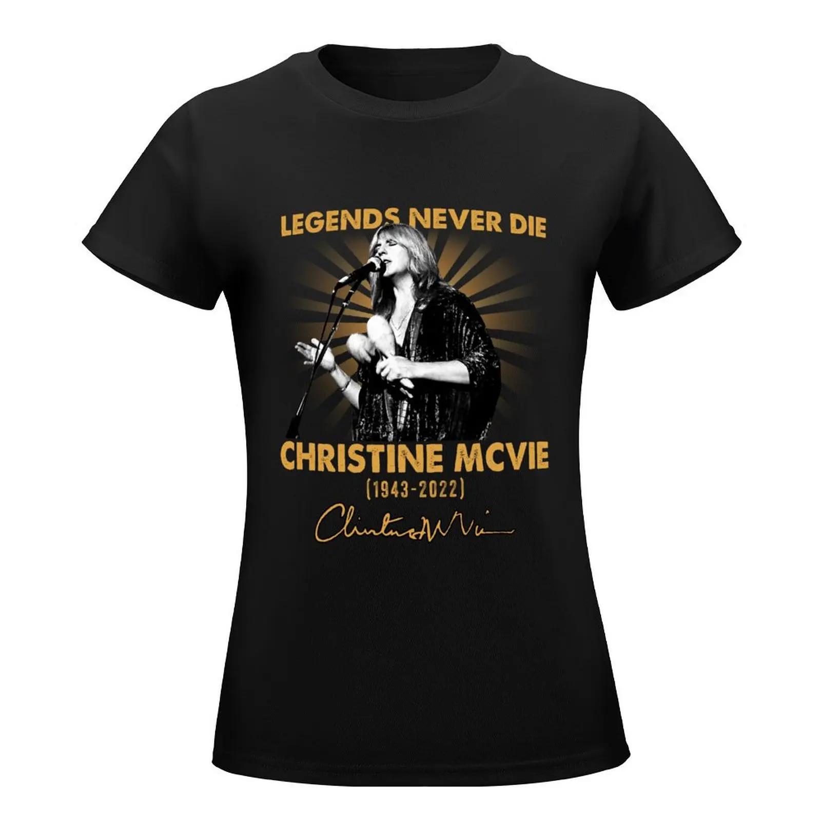 Christine McVie Perfect Legends Never Die R.I.P Signature Vintage Retro Rock Pop Music T-Shirt