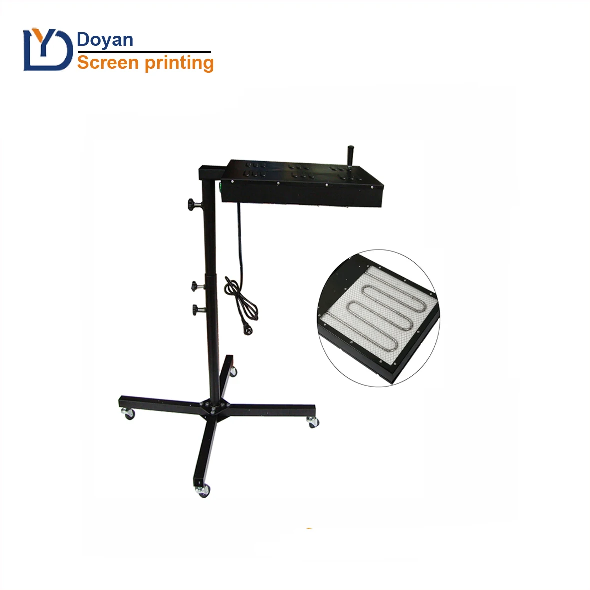 T shirts screen printing good quality 45x45cm 2000 watt portable flash dryer for new starter