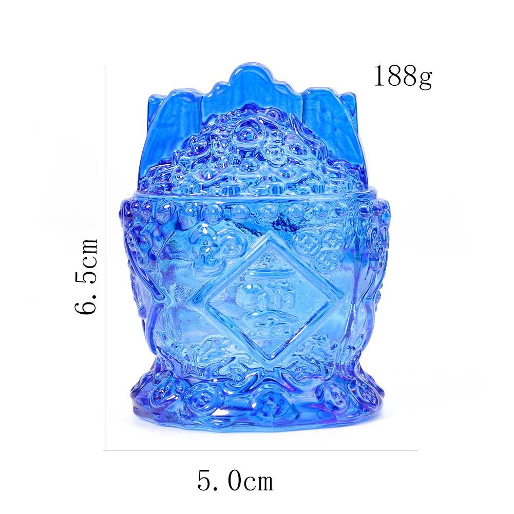 Crystal Cornucopia Feng Shui Paperweight Treasure Bowl Lucky Fortune Home Decoration Ornament Feng Shui Mascot