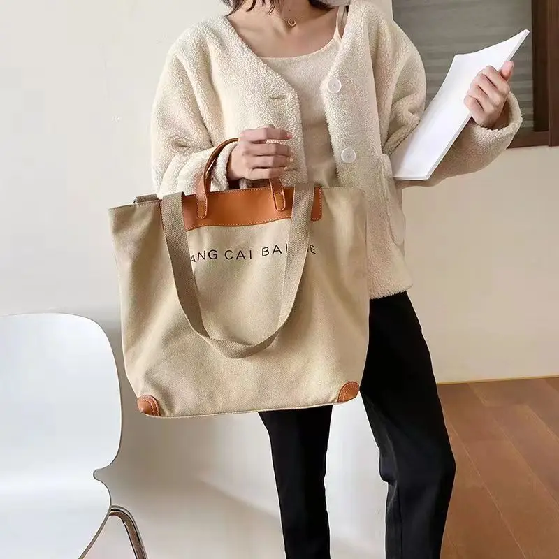 2023 new men Canvas Crossbody Lady\'s Hand bags Women Bag Large Big Capacity Women Casual Tote Handbag Shoulder Bag  for couple