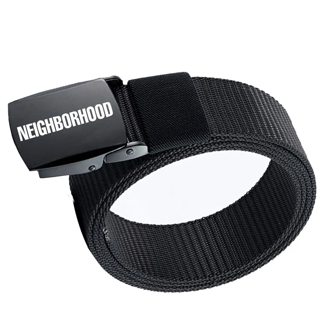 NEIGHBORHOOD Men Nylon Waist Belt, Trendy Versatile Casual Adjustable Pants Strap for Youth Daily Streetwear