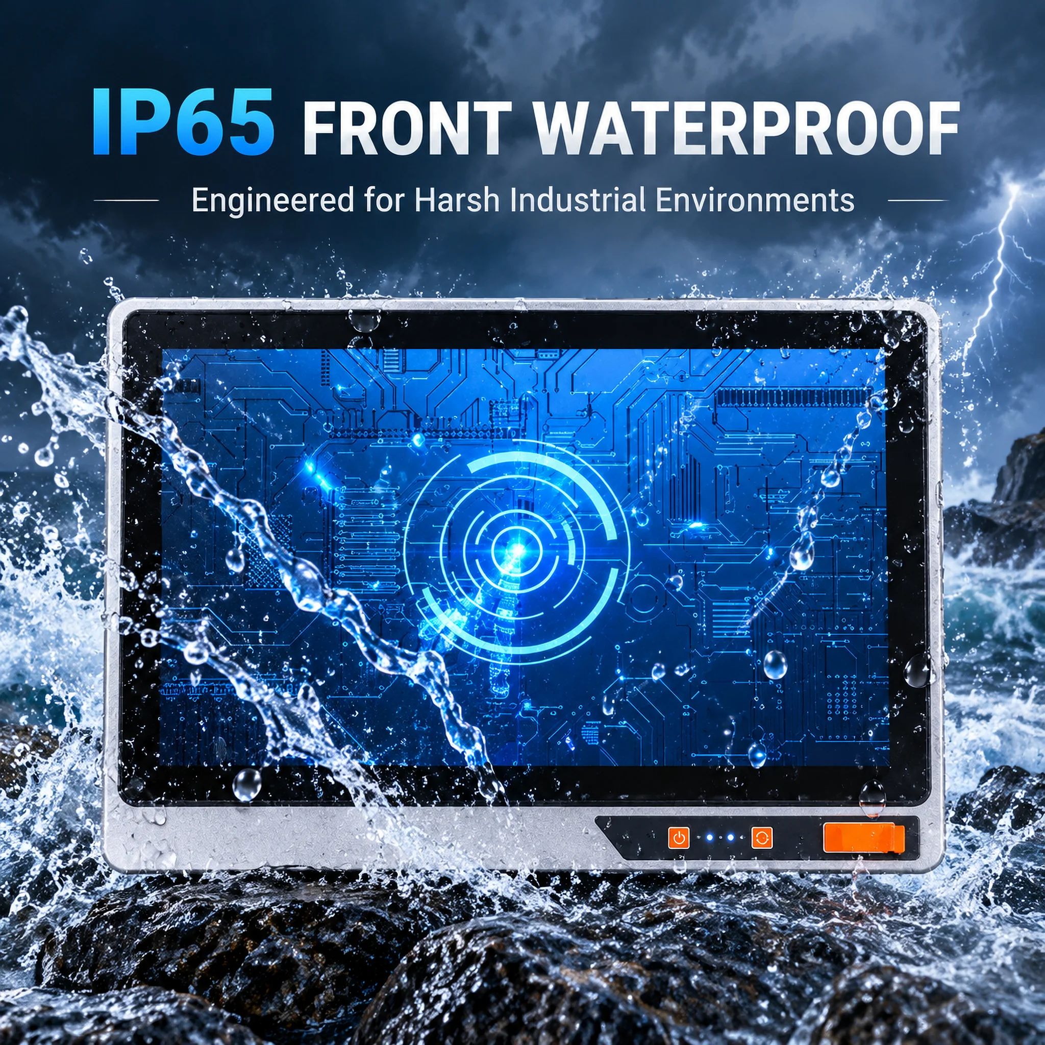 DC 12V 19V Industrial Panel PC 2 COM Dual LAN Capacitive Touch Screen Computer Intel Core i3 i5 i7 Windows Linux