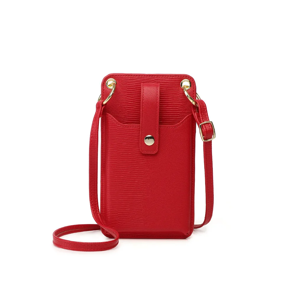 

New Korean Version Mobile Phone Bag, Lipstick Key, Handbag, Single Shoulder Diagonal Cross Belt Buckle, Multi Card Wallet