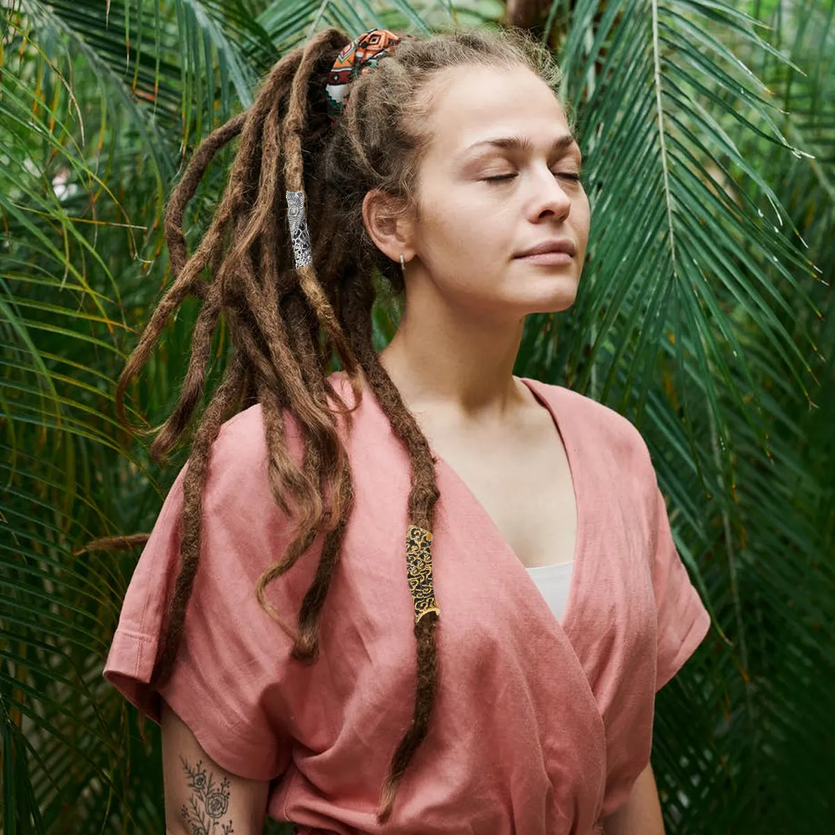 

10 шт. кольцевых бусин для наращивания волос, безопасный материал, регулируемая плотность, просты в использовании, незаметные, удобные, Lq381-2