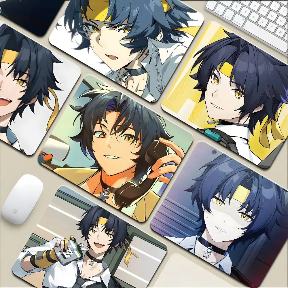 1pc Spiel Asaba Harumasa Zenless Zone Null Kleine Mousepad Tastatur Pad Laptop Kissen Nicht-slip Schreibtisch Pad