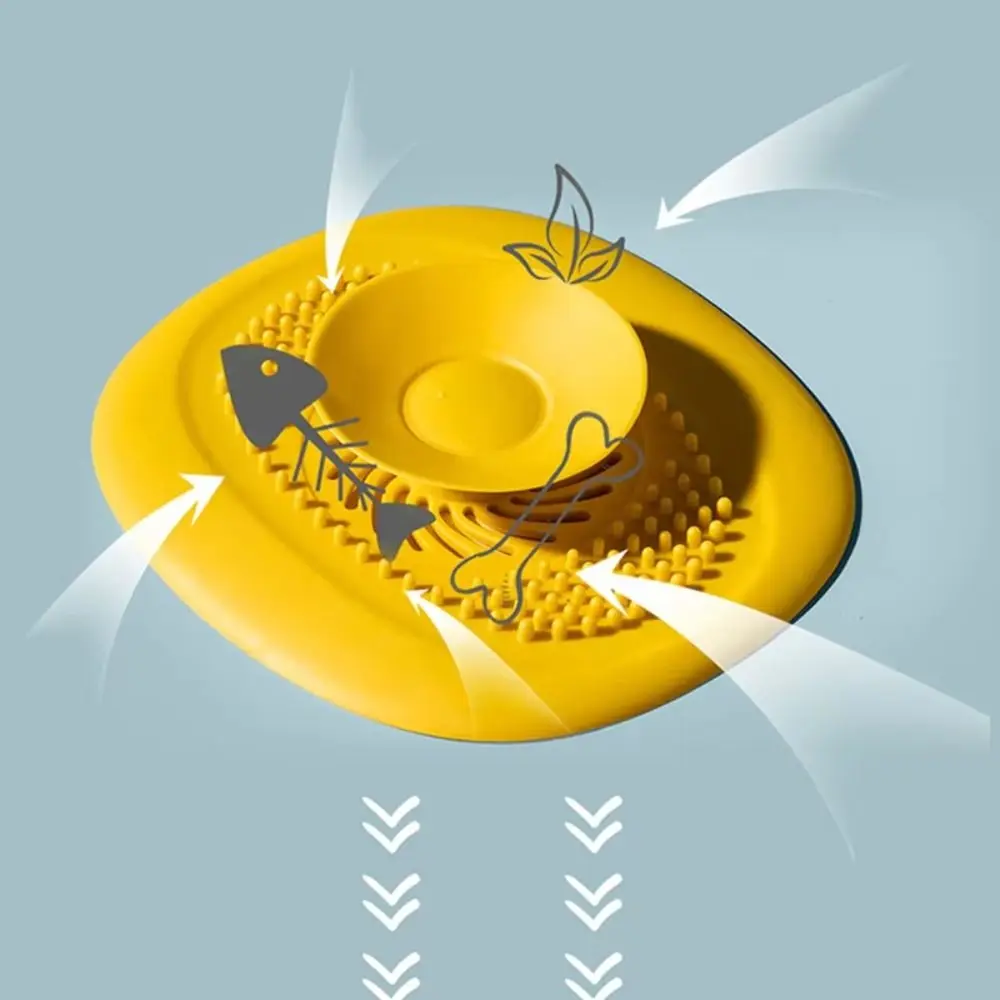 

Durable TPR Drain Strainer Deodorant Tool Anti-clogging Bathtub Filter Orange Blue Yellow Green Hair Catcher Kitchen