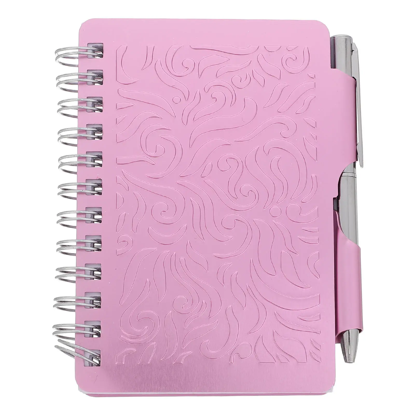 Password Keeper Book Aluminum Cover Spiral Binding Secure Login Organizer for Websites Username Notes 4.5x3.5x0.6 Portable