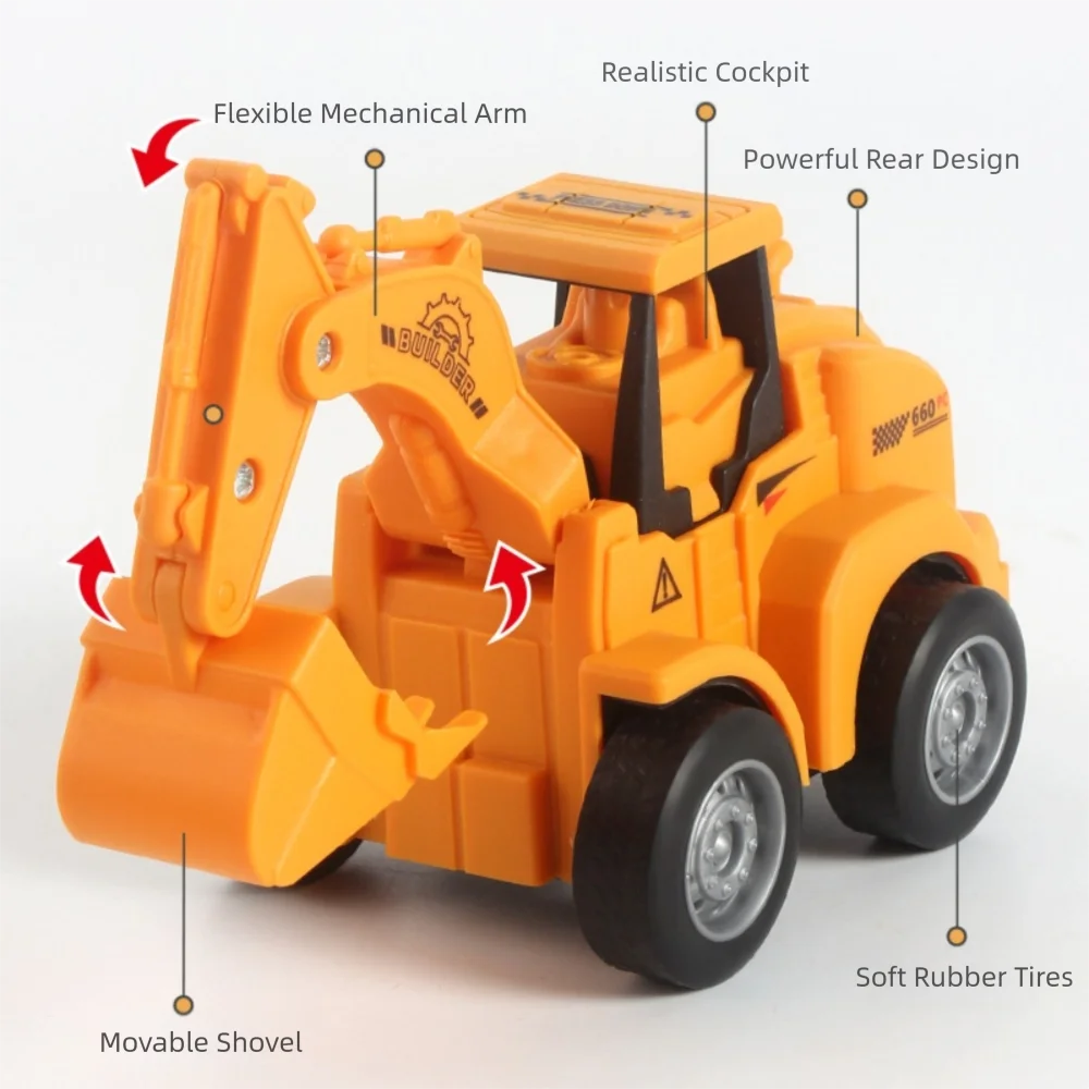 Nieuwe kunststof techniek voertuigmodel pers glijdende simulatiemodel graafmachine bulldozer