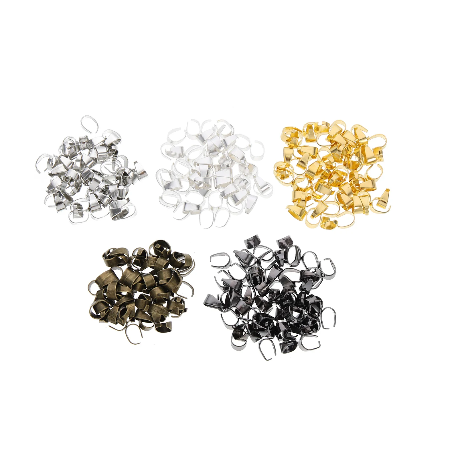 

500pcs Melon Seed Buckle Necklace Clasp Connector DIY Jewelry Accessories Clasps Clips Connectors Button Pendant