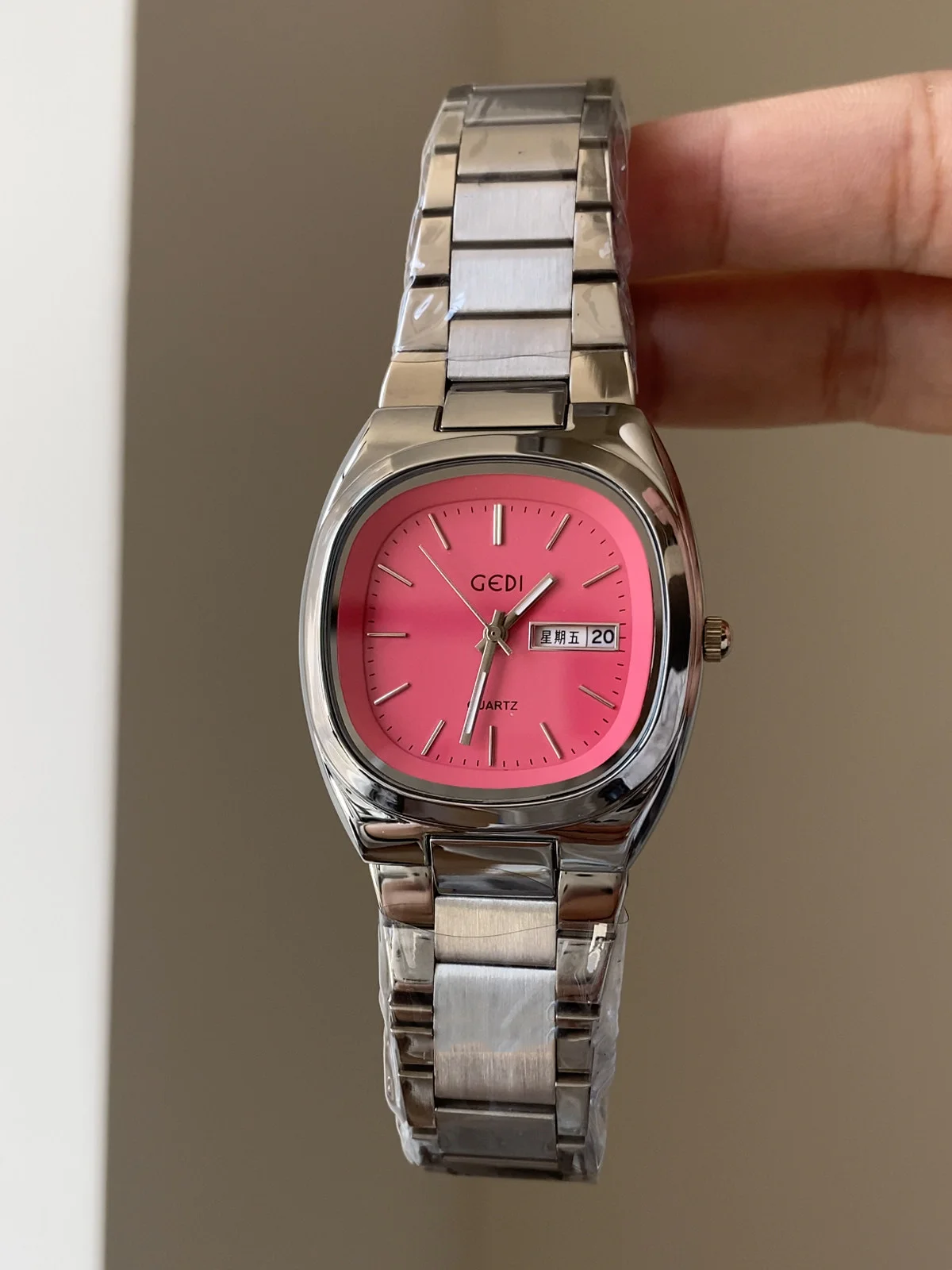 NEW Fashion Casual Pink Series Women Watches Quartz Movement Multi‑shaped Waterproof Ladies Wrist Clock Gifts Reloj Para Mujer