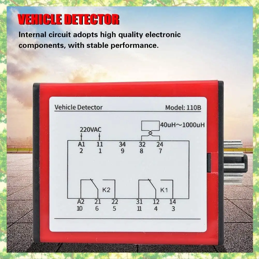 Smart-110B เครื่องตรวจจับยานพาหนะ AC220V Single Channel Inductive Vehicle Loop Detector สําหรับที่จอดรถ Access Control