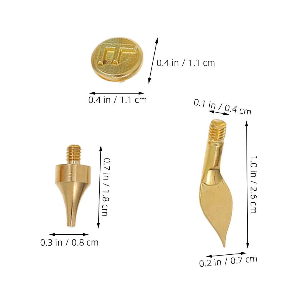 1Set Woodburning Letter Number Stamp Kit Precision Brass Burning Tips for Pyrography DIY Woodworking Embossing Engraving