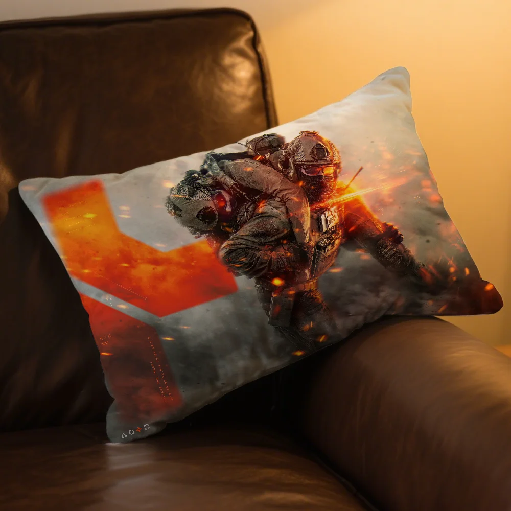 Battlefield 6 Neuer Spiel-Kissenbezug Rechteckiger Kissenbezug Bedruckt Nachttisch Sofa Zimmer Heimdekoration Kissenhülle – Detail 5
