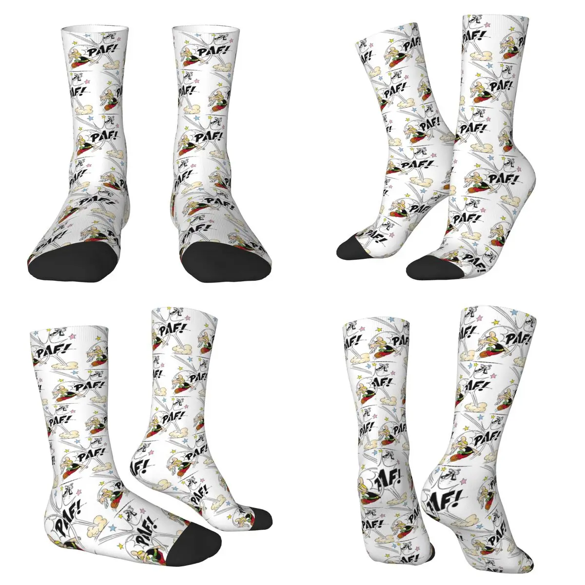 

Носки A-Asterix-S и O-Obelix-S, чулки в стиле Харадзюку, всесезонные длинные носки, аксессуары для мужчин и женщин, рождественские подарки