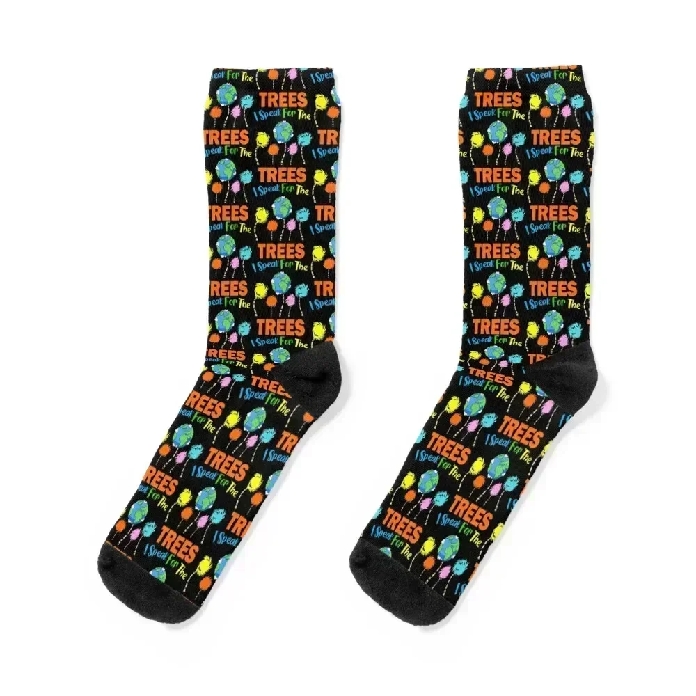 

I Dr The Trees Speak For Seuss Socks cartoon hockey Run custom Socks Woman Men's designer brand retro summer Socks Female Men's