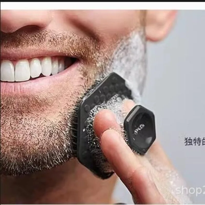 Washing Baby Hair Brush Upgrade Gentle Silicone Face Brush Exfoliating Silicone Beard Cleansing Brush