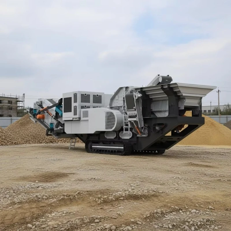 Customized Crawler Mobile Impact Crusher Plant with AC Motor Gear Core Components 80-360t/h Capacity Energy Saving