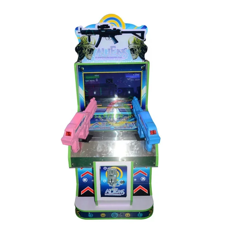 Dinibao 22 pollici Kids Alien Gun tiro video arcade simulatore macchina da gioco a gettoni per parco divertimenti