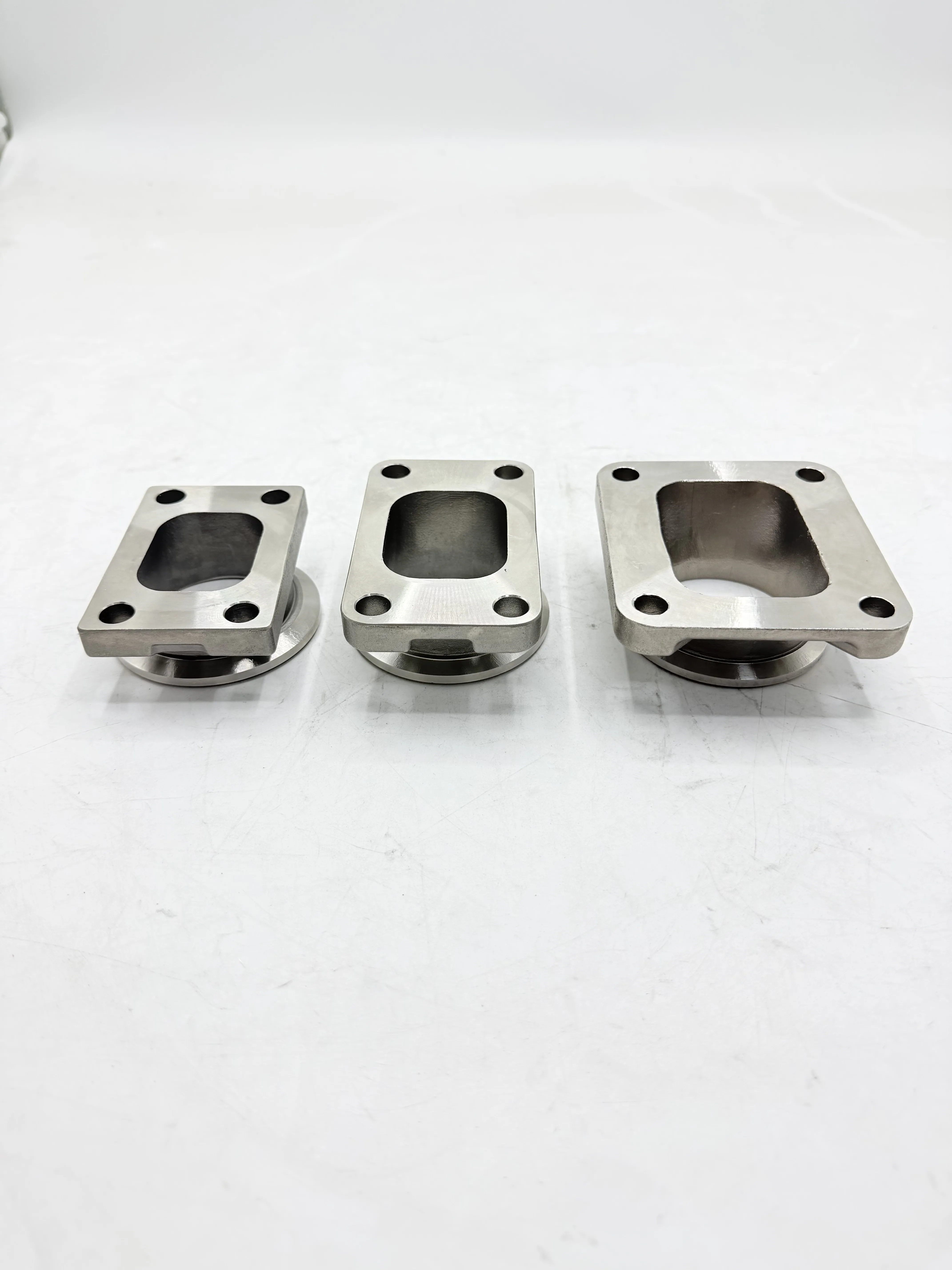 4 Bolt Square Flange to V-Band Wastegate Adapter GT28 GT30 T4 view 3